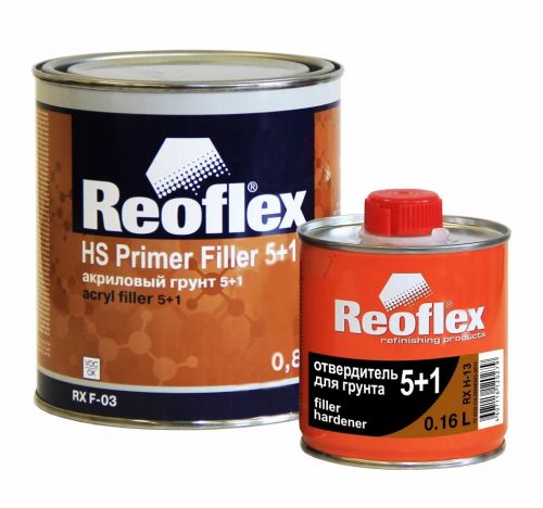 REOFLEX  Грунт Акриловый  2K 5+1 белый  0,8 л (0,16л)