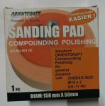 501.06 ORIENTCRAFT Полиров. диск из поролона М14  D150х50 оранж.(средн. жестк.)