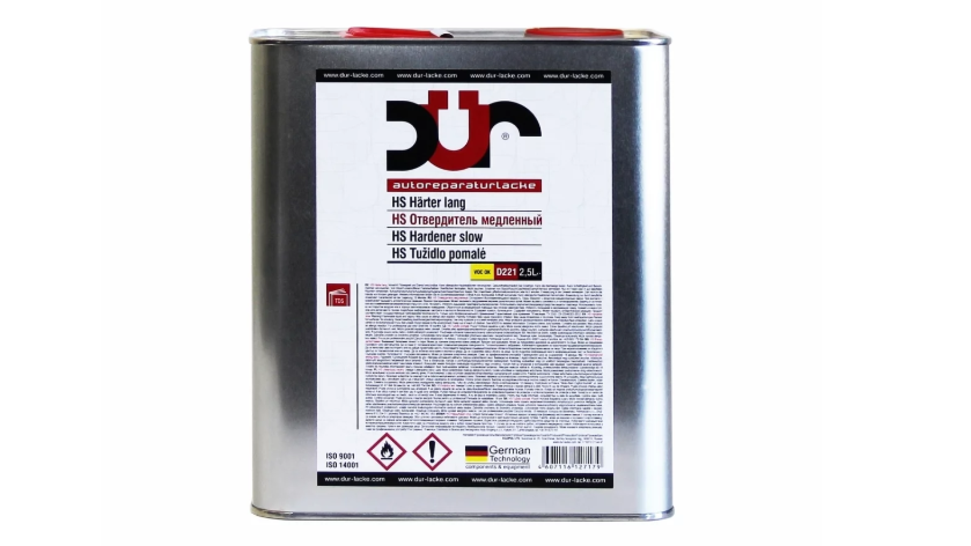 DUR UHS отвердитель медленный D201 — Надежное отверждение 2К акриловых материалов при комфортных температурах