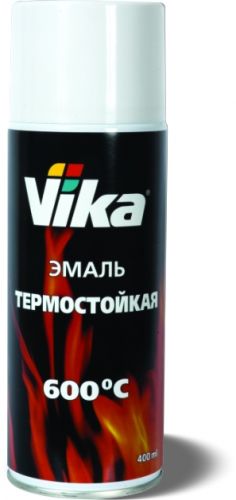 VIKA Аэрозольная эмаль термостойкая красная 520 мл