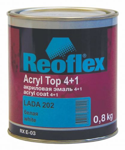 REOFLEX  2R Акриловая эмаль 4+1 RAL 2004 оранжевый 0.8 кг